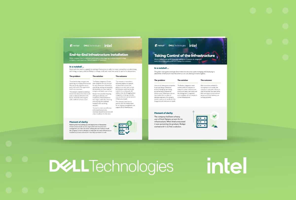 Redapt - Dell, Intel - Two case studies infrastructure 11.7