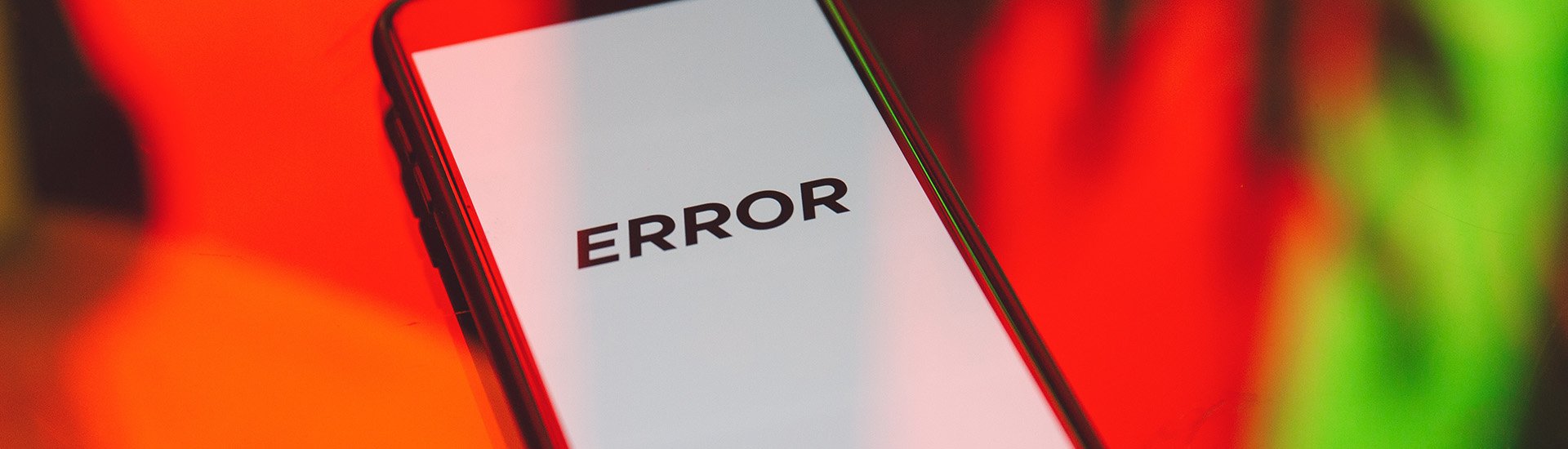 error-message-on-phone