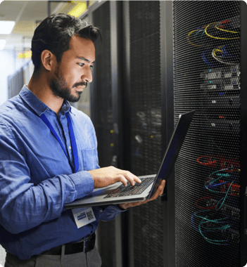 man-in-serverroom