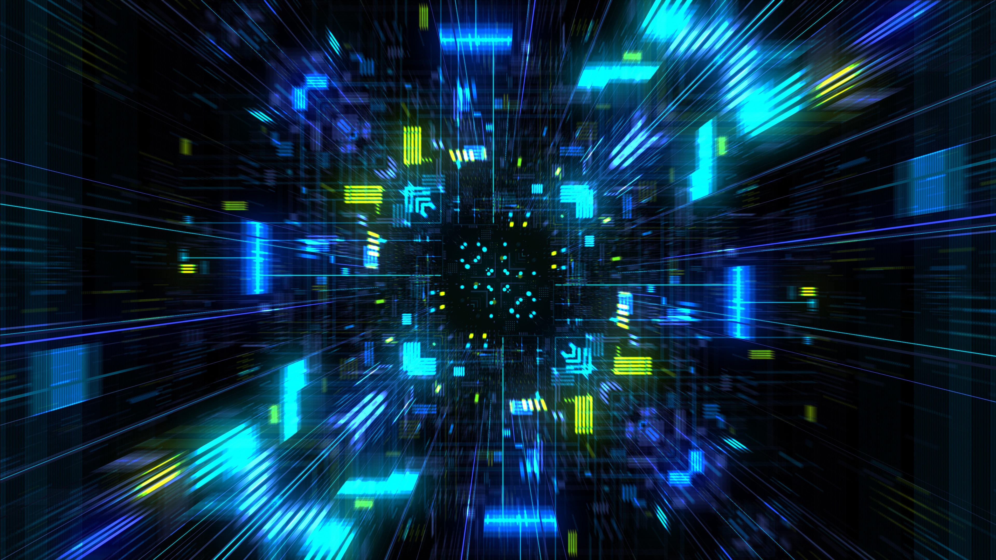 Abstract technology space